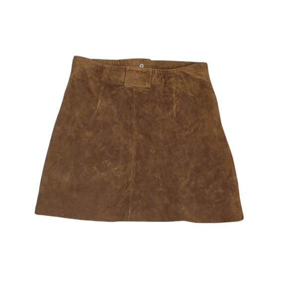 Zara Genuine Leather Mini Skirt. Size M. - Picture 8 of 11